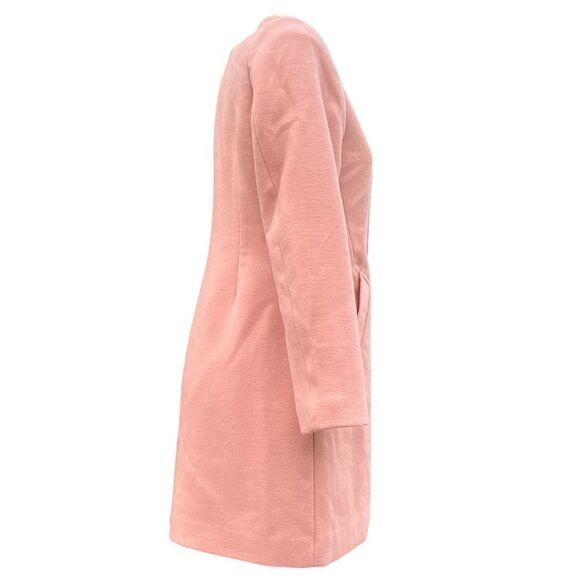Banana Republic Factory Pink Mandarin One Button Car Coat New Size Small - Picture 3 of 6